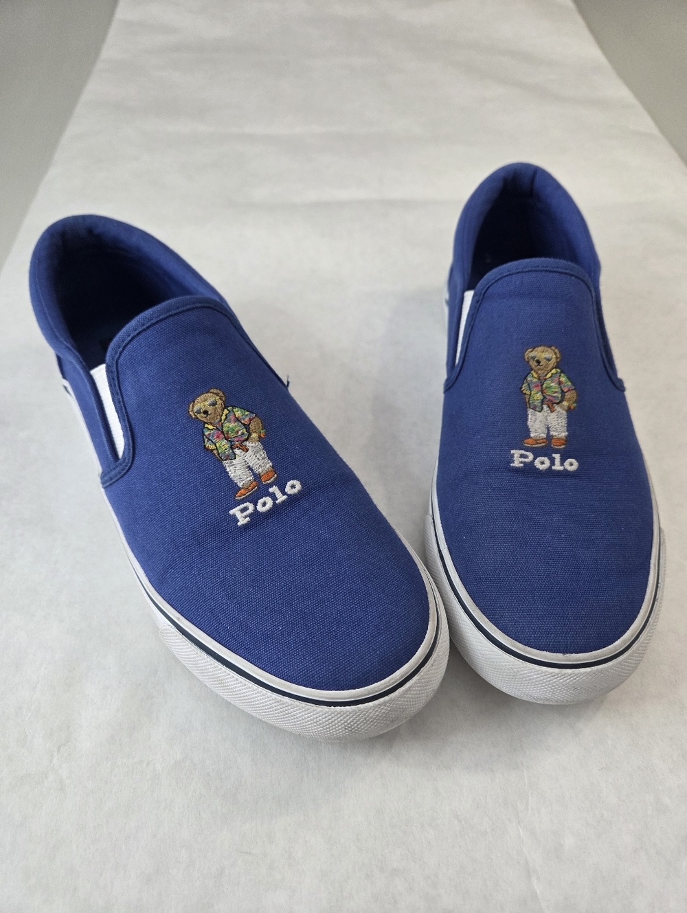 Polo Ralph Lauren Keaton Polo Bear Canvas Slip On Sneaker